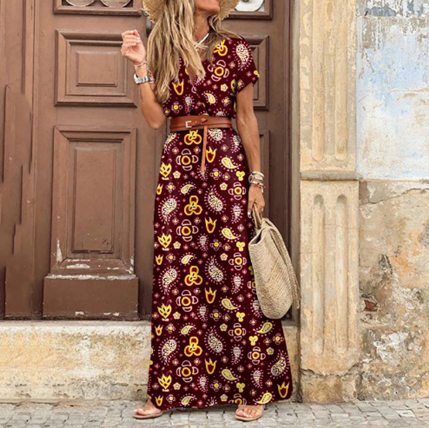 Vestido Casual Estampado Floral