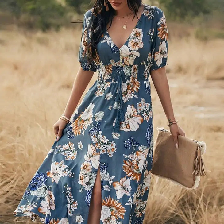 Vestido A-Line Floral