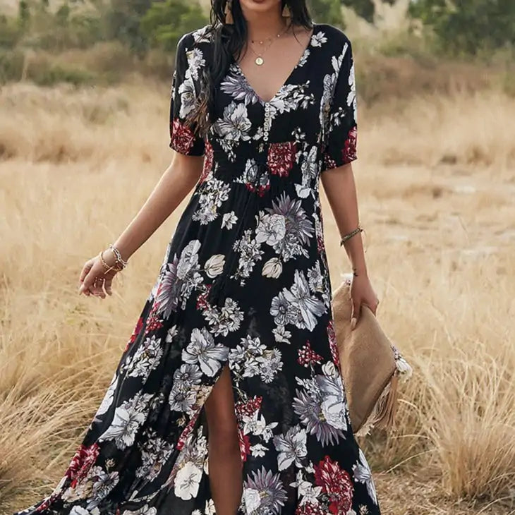 Vestido A-Line Floral